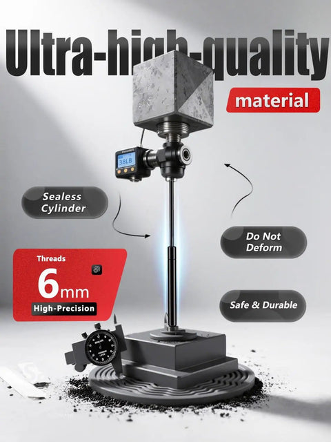 High-precision 6mm threaded cylinder with ultra-high-quality material, seamless design for durability and stability.