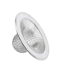 Heavy Duty Stainless Steel Kitchen Sink Strainers, 2 Inch Round Drain Filters For Bathrooms, Rust Proof mesh strainer with a cup design.