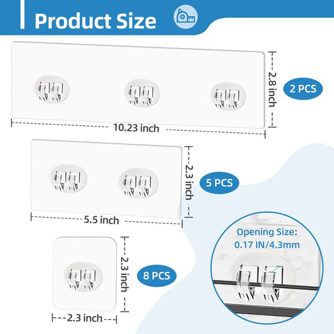 15 Pack Hella Strong Shower Caddy Adhesive Strips Heavy Duty No Drill Bathroom Organizer Mounting Tape Replacement Pads Rock Solid Waterproof Hold For Wall Shelves And Storage Baskets