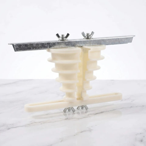 Six Layer Coil Wire Winding Mold With Multi Layer Capability For Mini Motors Plastic Winding Frame For Stator Rewind And Micro Motor Repair 0.37-0.75KW Durable PVC Mold For Safe Precise Electric Motor Maintenance, PVC winding frame with metal scale