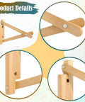 Close-up of Rustic Shelf Brackets For Wall Mount, Triangular DIY Angle Brackets, 27cm, EZ Install, multi-room use details