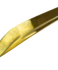 Close-up of Hand Forged 1045 High Carbon Steel Samurai Katana With Gold Plated Blade tip for display and martial arts