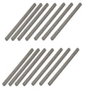 Carbon Steel Key Stock Set 100mm By 5mm By 5mm Straight Keystocks In Gray 14 Pieces With Undersized Tolerance For Loose Fit In Keyways