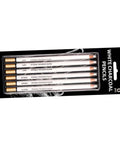 Six Piece Sketching Pencils Set for Drawing, Pro Grade Graphite Leads for Artists and Students, Charcoal Pencils for Shading