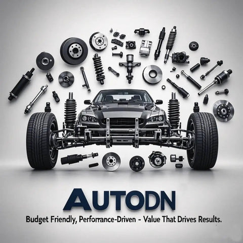 Image displaying an automotive chassis with various auto parts, showcasing performance-driven components and assembly.