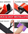Top Notch Vinyl Wall Base Molding Four Inch Wide Peel And Stick Self Adhesive Rubber Floor Trim flexible and easy to install.