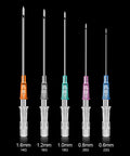 20G Piercing Needles Kit With 6 Hollow IV Catheter Needles For Ear Nose Navel Lip Nipple Piercing, Stainless Steel 316L Surgical Grade, Vacuum Pack, Pro Grade Piercing Tool Supplies. 20G needle size shown with 316L stainless steel catheter tips