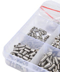 Top Notch 540Pc Grub Screw Assortment Kit Made From Premium 304 Stainless Steel Durable Rust Proof Set Screws With Secure Hold For Heavy Duty Jobs Super Easy To Find And Carry In Clear Storage Box, clear organizer with stainless grub screws