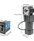 Beefed Up Gear Reducer Motor 120W 30KV 110V AC Single Phase High Torque Gear Motor With 45 RPM Output 90 Degree Right Angle Drive Variable