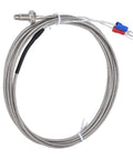 Heavy Duty K Type Screw Probe Thermocouple Temperature Sensor With Reinforced Shielded Cable for heat tracking, featuring two-meter cable.
