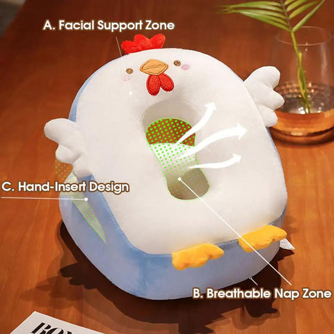 Nap Pillow For Office And Travel Portable Neck Support Pillow For Sleeping And Cervical Pain Relief Cute Kawaii Duck Design