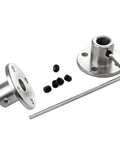 Bonsicoky 6mm rigid flange coupling kit with two aluminum flanges, four screws, and hex wrench.