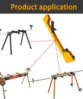 2 Pack Miter Saw Mounting Brackets For DMS01A DMS03A And PM7002 Stand image displaying application on saw stands