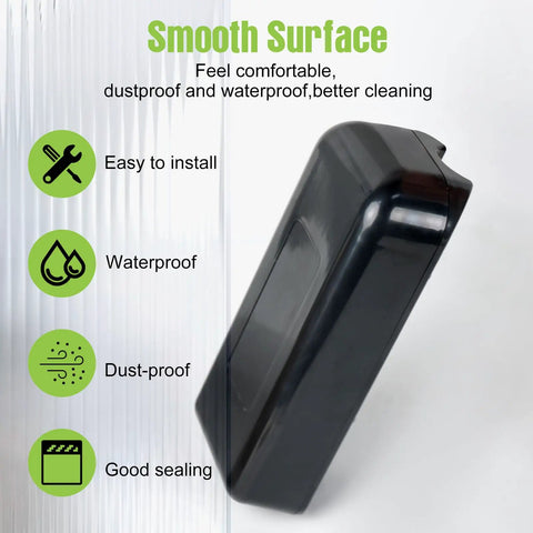 Heavy Duty Waterproof Ebike Controller Box And Sealed Electric Scooter Case With Dustproof Weather Hardened Housing For Control Units showing smooth black surface and features.
