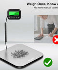 Beefy 440Lb Postal Scale With Stainless Steel Platform Tare Hold And Counting Functions, with digital display showing 100