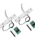 Dope 5Kg Digital Load Cell With HX711 Weighing Amplifier Module For Arduino Diy Portable Kitchen Scale Kit Pack Of 2 High Sensitivity Sensor, 2 load cells and HX711 boards