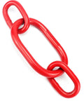 G80 Chain Sling Ring Oblong Master Link Hoist Ring 8 Ton Capacity Red Heavy Duty Steel for Industrial Lifting