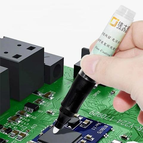 Using Three Piece Solder Flux Pen Set Refillable Empty Alcohol Flux Pen For Electronics Welding And PCB Soldering Repair Tool DIY Friendly
