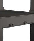 Four Shelf Heavy Duty Plastic Storage And Utility Shelving Unit For Garage Basement And Laundry Room With 50 Lb Capacity Per Shelf Durable Industrial Grade Rack For Easy Organization And Quick Access, close-up of shelf