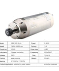 High Torque Fluid Cooled CNC Spindle Motor Five Point Five Kilowatt Three Eighty Volt ER Twenty Five Precision Chuck close-up view