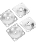 Heavy Duty Metal Mount Plates For Sweet Zero Hassle Table Leg Swaps 20 Piece Furniture Connector Kit With Secure Lock Design, four metal brackets.