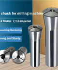 R8 Precision Round Spring Collet 5/16 Inch Mill Chuck Holder With M12 Thread, shown with specifications and design features for milling machines