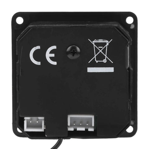 Back view of Compact Acoustic Guitar Pickup Preamp System With Onboard EQ And Tuner, Prewired For Glue In Soundhole Installation