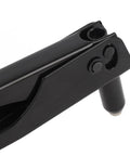 Close-up view of Heavy Duty Rivet Tool Kit with 120 Rivets for Metal and Plastic high strength pop riveter set, black handle.