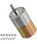 Heavy Duty 37Mm Metal Brushed Dc Motor With Dead Silent Operation And Sick High Torque Output featuring visible metal gears and hardware.