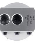 Three Inch Boring Head With Off Thread Precision Machining Tool for metalworking close-up showing top surface and threads