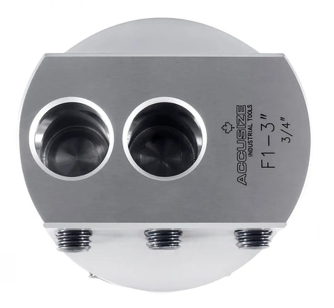 Three Inch Boring Head With Off Thread Precision Machining Tool for metalworking close-up showing top surface and threads