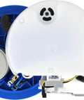 OE Level Fuel Pump Module Assembly With Precision Float Gauge For Plug And Play Installation, blue plastic body, wiring harness.