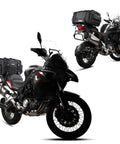 Expandable Motorcycle Tail Bag 60L Waterproof All Weather Travel Luggage For Trunk Rack With Sissy Bar Straps Rain Cover And Large Capacity
