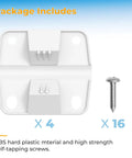 Cooler Hinges And Screws Replacement Set For Easy Cooler Repair, 4 Pack, Durable Plastic Components, Quick Install
