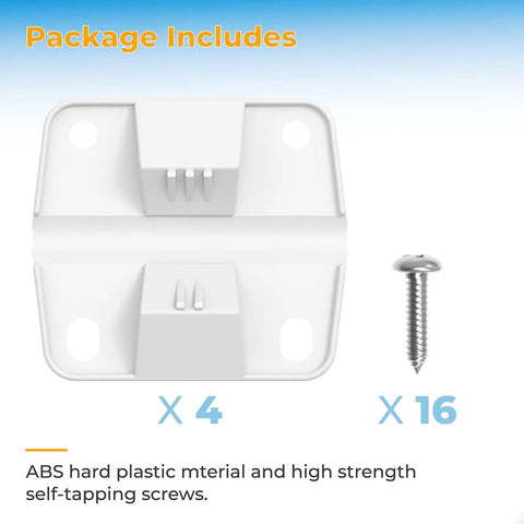 Cooler Hinges And Screws Replacement Set For Easy Cooler Repair, 4 Pack, Durable Plastic Components, Quick Install