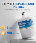 Must Have Replacement Refrigerator Water Filter Compatible With LG LT500P And Kenmore 9890 Models, 4 Pack, Easy Install