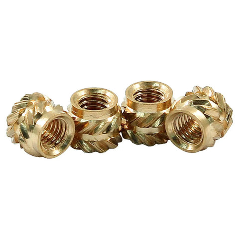 M3 Brass Heat Set Threaded Inserts Pack Of 120 Knurled Nuts For Plastic And Metal Assemblies M3x5x4 Size Built Tough Durable