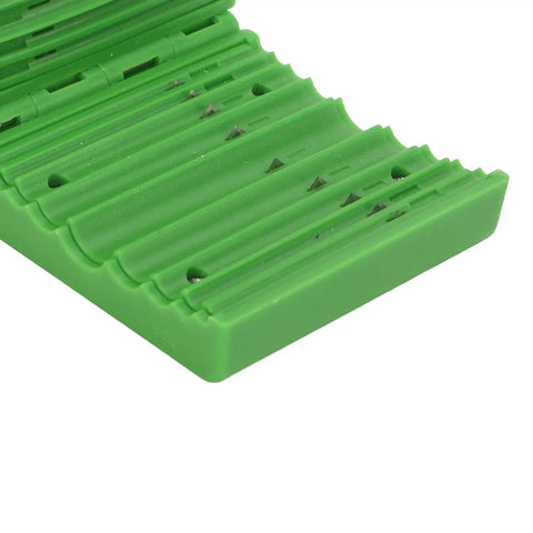 High Performance Fiber Optic Cable Center Bundle Stripper With Eight Size Options For Open Tubes showing green design with super alloy knives.