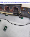 Adjustable Machine Leveling Feet With Cast Iron Pads Set Of 2 installed under machinery for stabilization