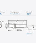 Five Pack LJ12A3-4-Z/AY Inductive Proximity Sensor Switch Must-Have 4mm Detection Range, 3-Wire Brown Blue Black, DC 6-36V, PNP NC Output, Metal Cylinder Shell, Heavy-Duty Plug-and-Play Sensor for Automation and Machinery, M12x1 nickel-plated brass, 1.2m wire
