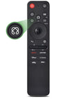 Front view of Smart TV Remote Replacement With Voice And Pointer For LG WebOS 2019 Through 2025 TVs highlighting button.