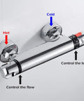 Thermostatic Shower Mixer With Wall Mount Temperature Control Valve For Hot And Cold Water Auto Balance For Quick Stable Temperature