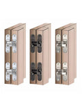 Hidden Cross Hinge For Invisible Wooden Doors, Adjustable 180 Degree Flat Folding Hinge With Concealed Hardware, Left Hand