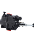 2750 PSI Hydraulic Log Splitter Directional Control Valve With Auto Return Detent Lever And 21 GPM Flow SAE Inlet And Outlet