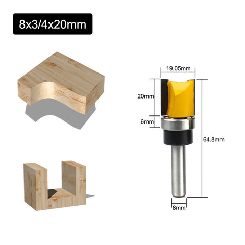 Top Shelf Tungsten Cobalt Face Mill Router Bit Built For Cnc Woodworking Routers with dimensions for hinge mortising.