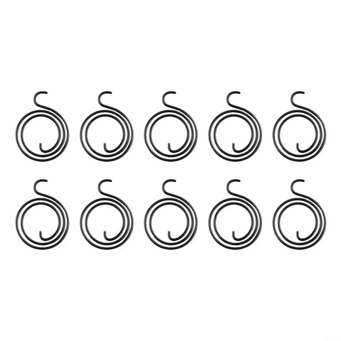 Black Stainless Steel 2.5 Turn Door Knob Spring Replacement Kit For Interior Handles Restores Tension Fits 19mm Id Hardware Repair Fix, 10 springs