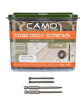 Container of Edge Deck Screws With Hidden Fastener System 1-7/8 Inch ProTech Coated 700 Count with drill bits