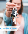 Heavy Duty 104 Piece Swivel Snap Hooks With Silver Lobster Claw Clasps And Keychain Rings For Diy Craft Projects Homemade Dog Leashes Backpack Straps And Leather Goods Featuring A Rock Solid Zinc Alloy Construction That Is Not Gonna Break A Sweat On, showing keychain with clasp.