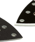 StickFix Hard Sanding Pad For DX 93 System, triangular pad with equal-angle corners and holes, convex edges, 2-pack