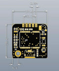 GT U7 GPS Module Two Pack With Plug And Play Setup, circuit board dimensions visible, compatible with NEO-6M and STM32